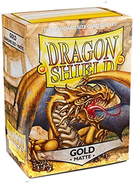 Dragon Shield - Gold - Matte Basic Sleeves (100CT) [In Stock]