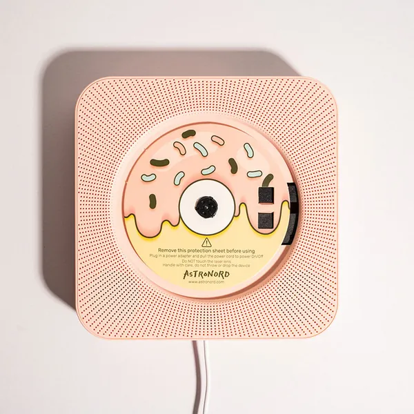 ASTRONORD™ CD Player | US Plug / Pastel Pink