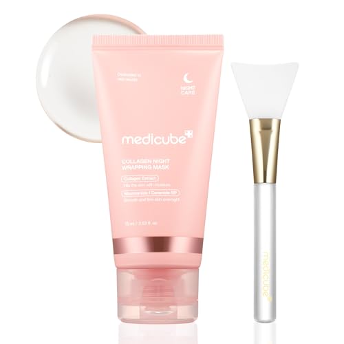 Medicube Collagen Night Wrapping Peel Off Facial Mask with Jelly Brush