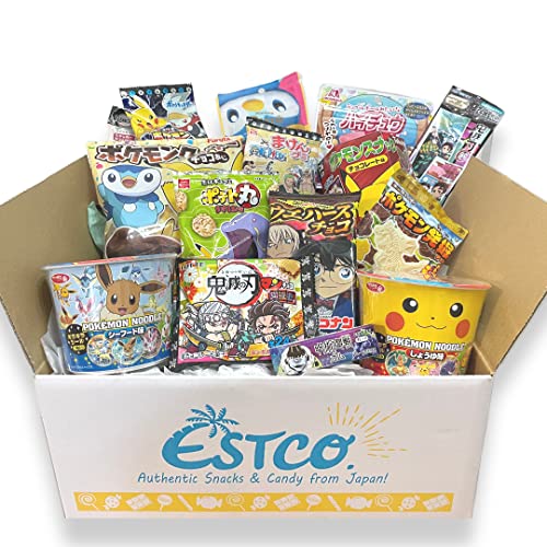ESTCO. Japanese Anime Assorted Snack Box, Japanese Snacks and Candy, Limited Edition From Japan