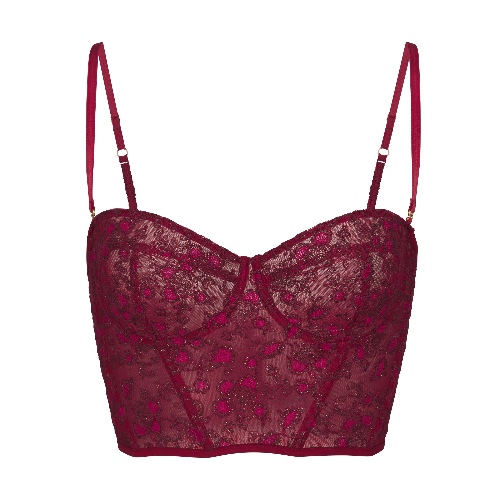 Kahlo Red Lace Bustier | 32D