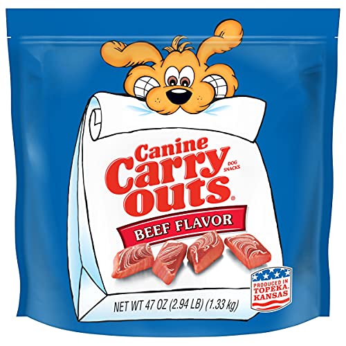 Canine Carry Outs Beef Flavor Dog Treats, 47 Ounce - Beef - 47 Ounce (Pack of 1)