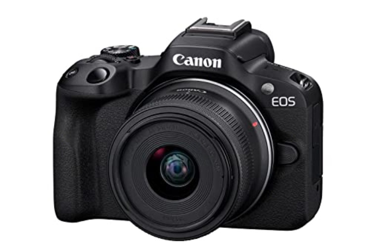 Canon EOS R50 + RF-S 18-45mm F4.5-6.3 IS STM + RF-S 55-210mm F5-7.1 IS STM – Mirrorless camera for shooting stills and videos with an ultra-compact and zoom lens, perfect for vloggers and streamers - Single - EOS R50 + RF-S 18-45mm + RF-S 55-210mm