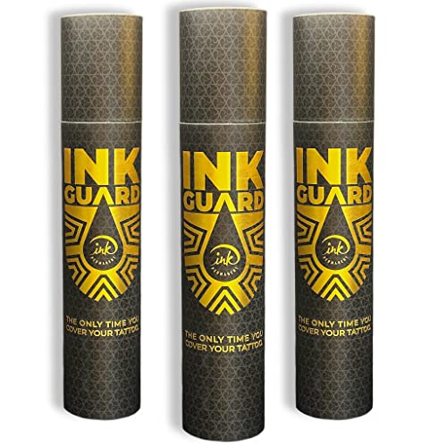 3 Pack Ink Guard Tattoo Aftercare Bandage Tattoo Skin 10" x 6 Feet (25 cm X 1.83m) Waterproof Bandaids Second Skin Adhesive Bandages - 3 pack X (10" x 6')