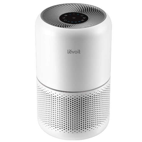 LEVOIT Air Purifier for Home Allergies Pets Hair in Bedroom, H13 True HEPA Filter, 24db Filtration System Cleaner Odor Eliminators, Ozone Free, Remove 99.97% Dust Smoke Mold Pollen, Core 300, White