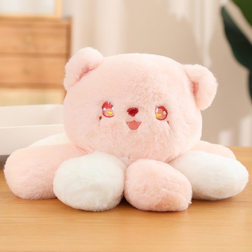 Octopus Kitty Plushie - Cuddly and Comforting - Pink / 35cm