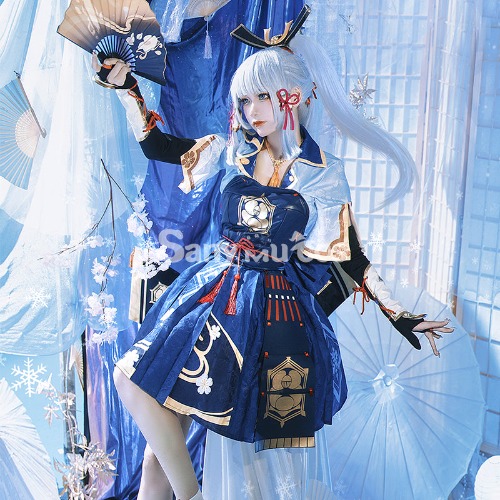 【48H To Ship】Game Genshin Impact Kamisato Ayaka Ancient Chinese Style Lolita Cosplay Costume - L