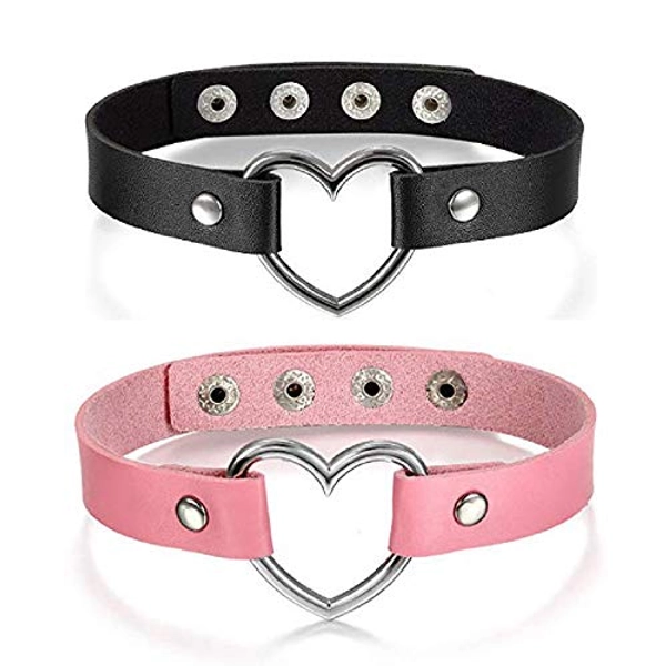 YA-LIDS Choker Collar for Women Girls, Adjustable Rock Punk Choker Collar Necklace