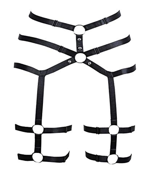 Garter Leg Belt Harness Leg Rave Thigh Garter Harness Strappy Garter Belt for Women
