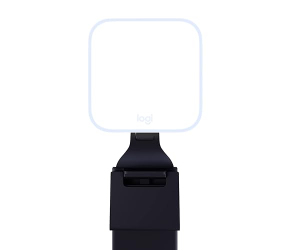 Logitech for Creators Litra Glow Premium LED Streaming Light with TrueSoft - For Video Conferencing, Zoom Meetings, Adjustable Mount and Desktop App Control for PC/Mac - Graphite - LED Streaming Light - Monitor