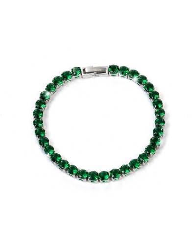 Tennis Bracelet Green 5mm - 18cm