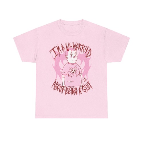 Lovecore Bobby Hill Heavy Cotton TShirt - Limited Release | Light Pink / M