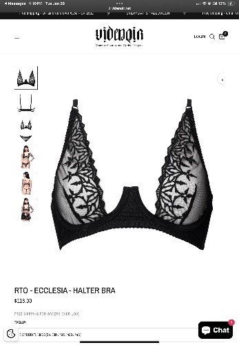 Lace Halter Bra