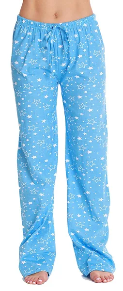 Just Love Women Pajama Pants Sleepwear - Medium Blue - Stars