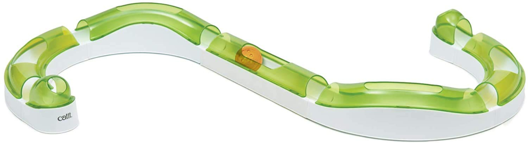 Catit Senses 2.0 Wave Circuit Interactive Cat Toy - 8-Piece Closed-Track Ball Toy for All Breed Sizes - Wave Circuit - Standard Packaging