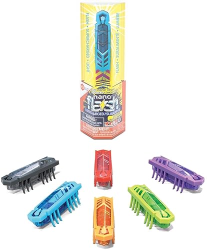 HEXBUG Flash Nano Single - Interactive Sensory Vibration Toy for Kids - Assorted Colors