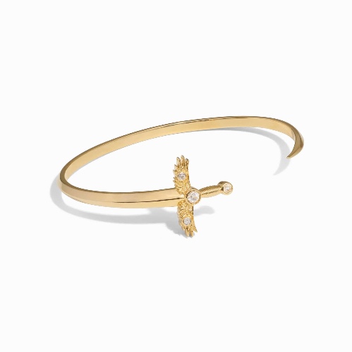 Winged Sword Cuff - 14K Yellow Gold Vermeil