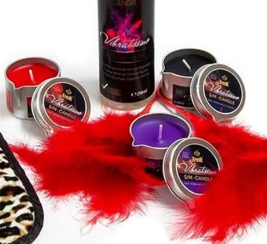 Low-melt wax candles 3 colors