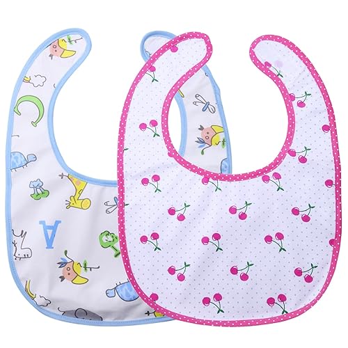 LittleForBig Big Sized Bib 2 Packs - Blue/Red