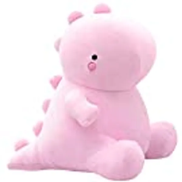 VHYHCY Cute Dinosaur Plush Toys, Fat Dinosaur Stuffed Animals Toys Dolls, Soft Plush Stuffed Animal Dino Plushie, Birthday Gifts for Kids Girls Boys Pink 20 inch