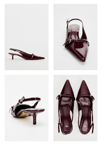 Zara Buckle Slingback shoes 