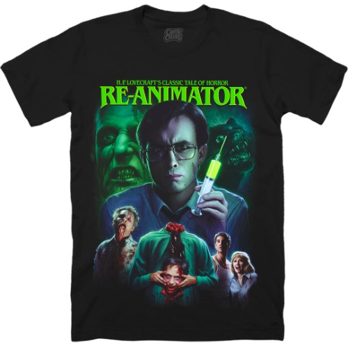 RE-ANIMATOR: CLASSIC TALE OF HORROR - T-SHIRT | MEDIUM / COMFORT COLORS TEE