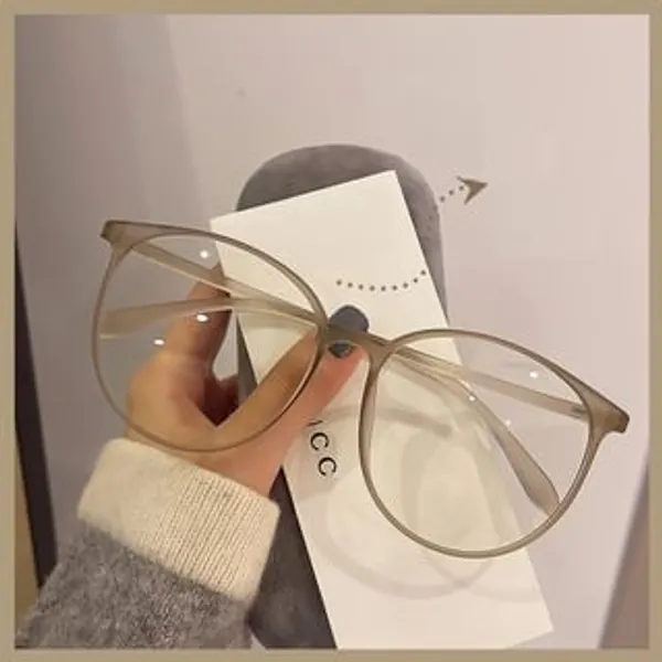 Matt Round Frame Blue Light Blocking Eyeglasses