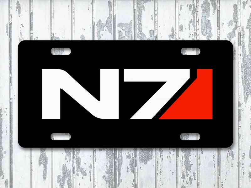 Mass Effect - N7 Custom License Plate