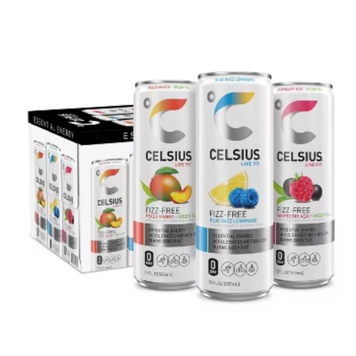 Celsius Fizz Free Variety Pack Energy Drink - 12pk/12 fl oz Cans