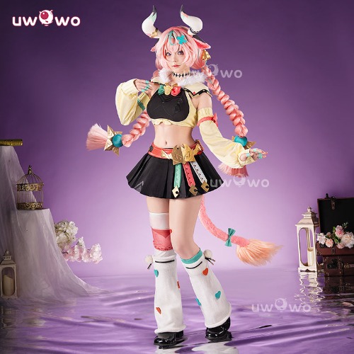 Uwowo Collab Series: Plus Size Game Genshin Impact Varesa Cosplay Costume | 【Pre-sale】XL