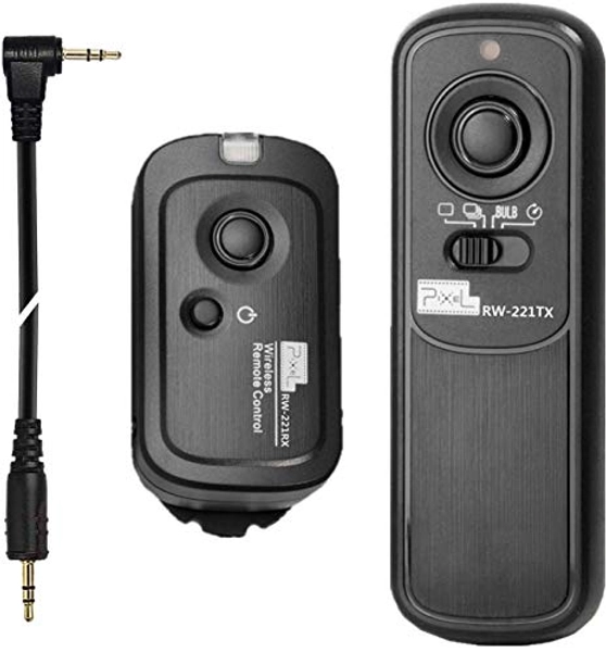 Pixel 2.4GHz Digital Wireless Remote Shutter Release oppilas E3 for Canon, Pentax, Samsung, Contax, Sigma and Hassleblad Cameras, Replaces Canon RS-60E3