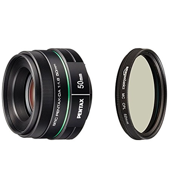 Pentax DA 50mm f1.8 lens for Pentax DSLR Cameras with Amazon Basics Circular Polarizer Lens - 52 mm