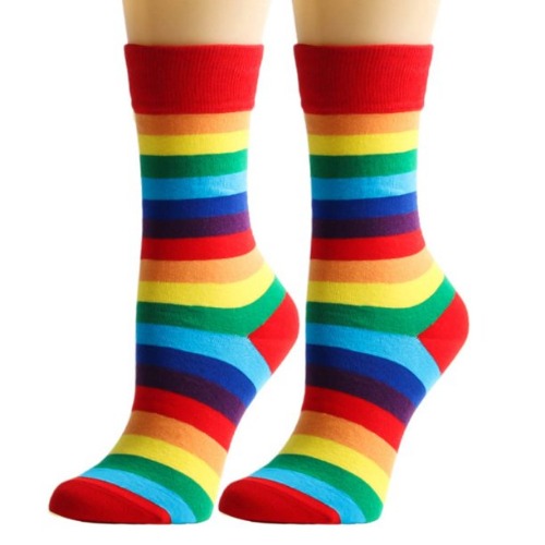 Rainbow Striped Pattern Socks from the Sock Panda