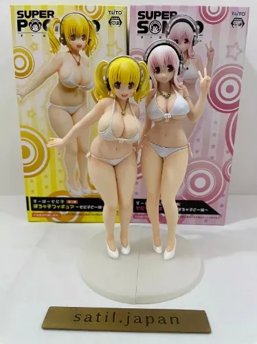 TAITO Super Pochaco Sonico Swimsuits Figure Set 