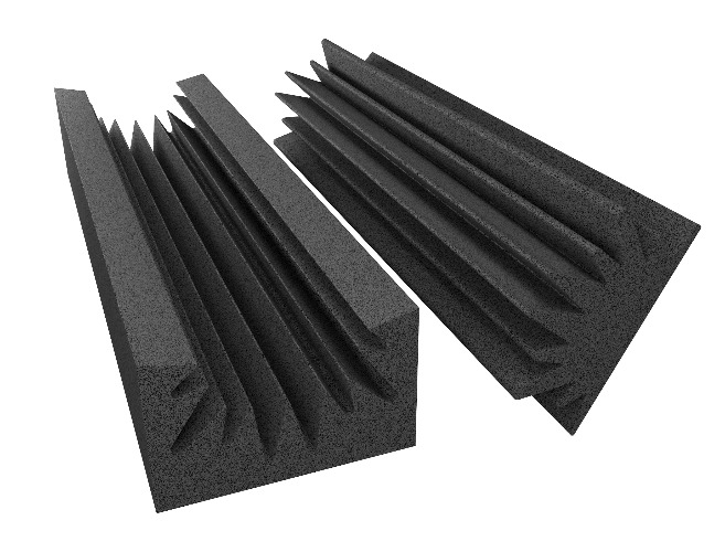 Broadband Acoustic Foam Absorbers - Charcoal