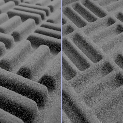 Grid Style Acoustic Foam Panels - Acoustic Foam Room Kits - 4 Piece Set + 8 Bass Traps