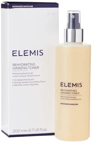 Elemis Rehydrating Ginseng Toner, Nourishing Face Toner to Refresh, Sooth and Rehydrate, Moisturising Face Toner for Dry Skin Infused with Korean Ginseng, Quillaja Wood and Sweet Betty Flower, 200ml
