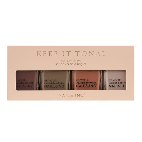 Nails Inc Keep It Tonal Quad, 4 Count (Pack Of 1)