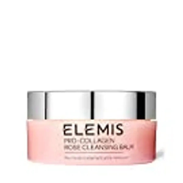 Elemis Pro-Collagen Rose Cleansing Balm, 3-in-1 Deep Cleansing Milk with English Rose Oleo Extract, Facial Cleanser with Essential Oils Suitable for Sensitive Skin, Soothing Skin Cleanser, 100g