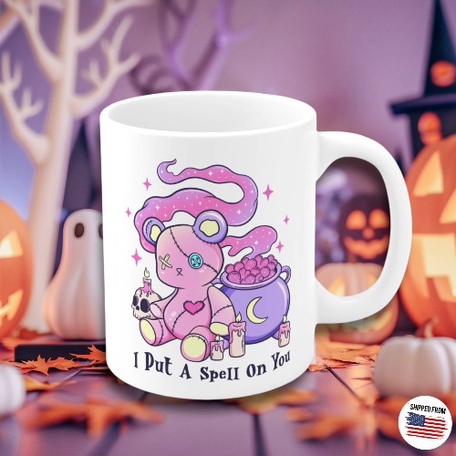 I put a spell on you Mug, Halloween, kawaii - 11oz