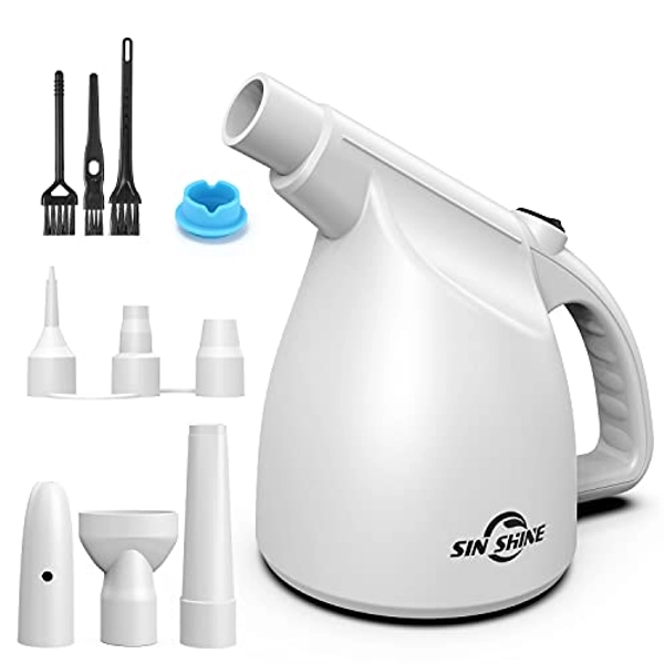 Compressed Air 550 watts - Electric Air Duster Replaces Canned Air - Electric Duster for Cleaning Gaps, Computer, Keyboard, Replaces Compressed Air Can - Dust Blower (White-UK)