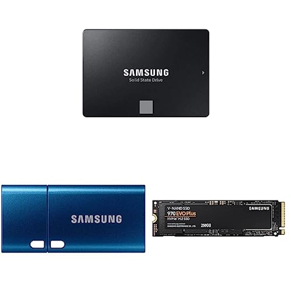 Samsung SSD 870 EVO, 500 GB, Form Factor 2.5 USB Type-C™ 256GB 400MB/s USB 3.1 Flash Drive 970 EVO Plus 250 GB PCIe NVMe M.2 (2280)