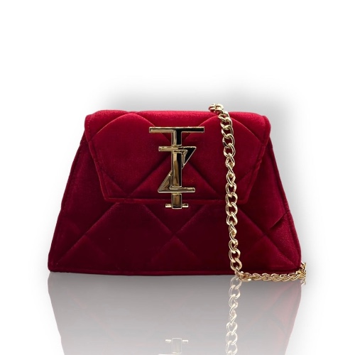 AJANI Suede Quilt crossbody bag - Red Velvet | Default Title