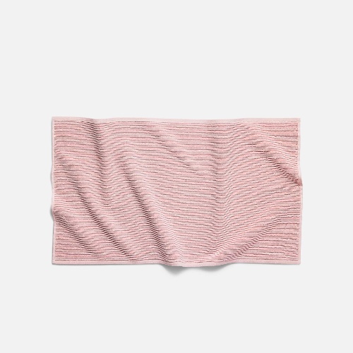 Organic Ribbed Bath Mat | Morning Mauve