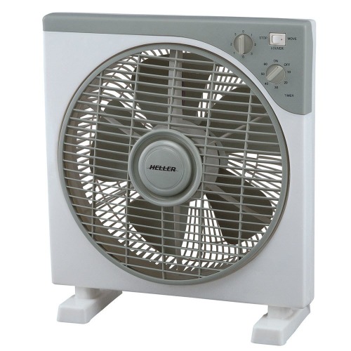 Heller HBOX30S 30cm Floor/Desk Box Air Circulator Fan/Cooler/Cooling - White
