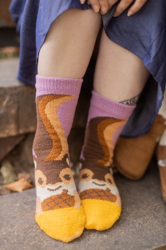 I'm Nuts About You Slipper Sock | Default Title