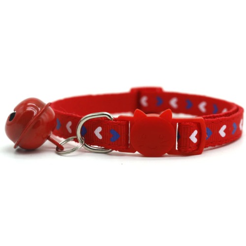 Candy Neko Petplay Collar | Red Small Hearts