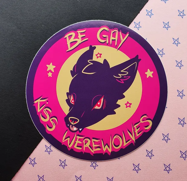 Kiss Werewolves Vinyl Sticker