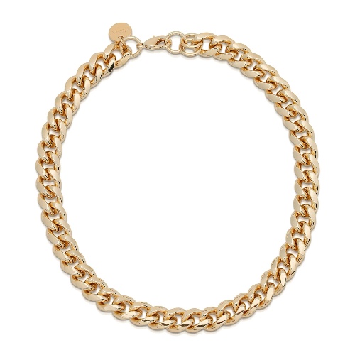 Men's Cuban Link Necklace - 16" Gold