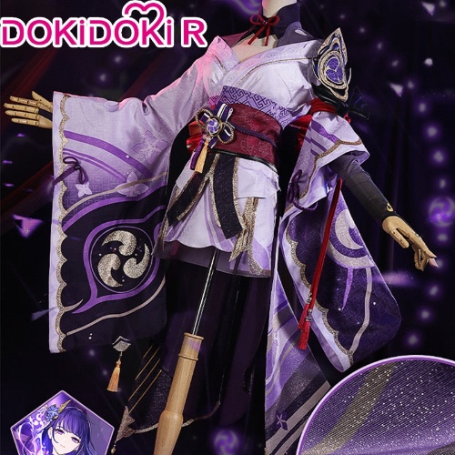 【Size S-2XL】【Ready For Ship】DokiDoki-R Game Genshin Impact Cosplay Raiden Shogun Baal  Costume | Costume / S
